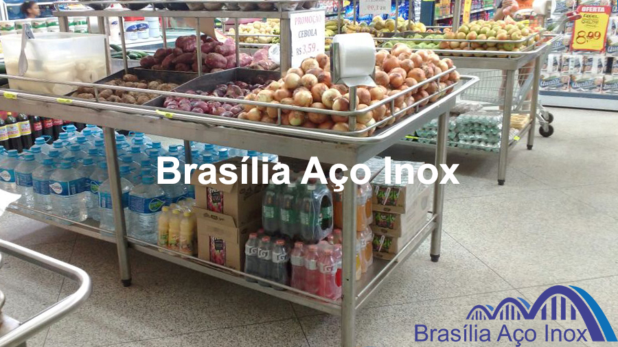 Banca de Frutas e Verduras em aço inox imagem 09